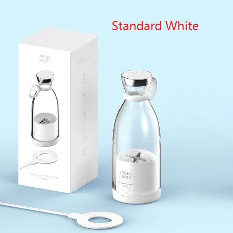 Portable 350ML Wireless Rechargeable Blender Juicer - Mini USB Fruit Mixer and Smoothie Extractor for Travel