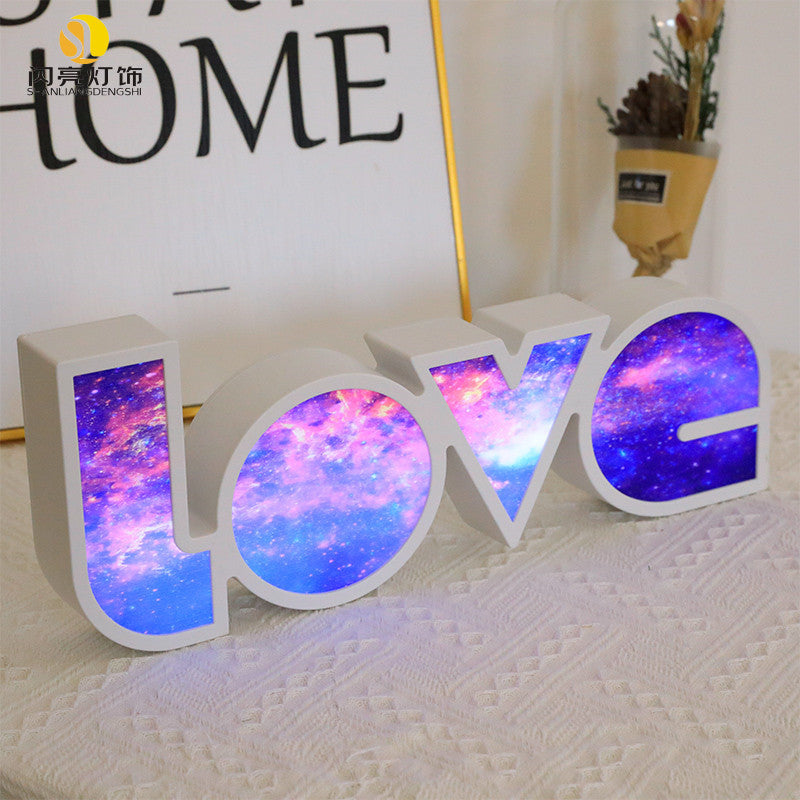 LED LOVE Light for Valentine's Day - Romantic Decor Gift for Girlfriend, Birthday, Wedding, and Party Celebrations