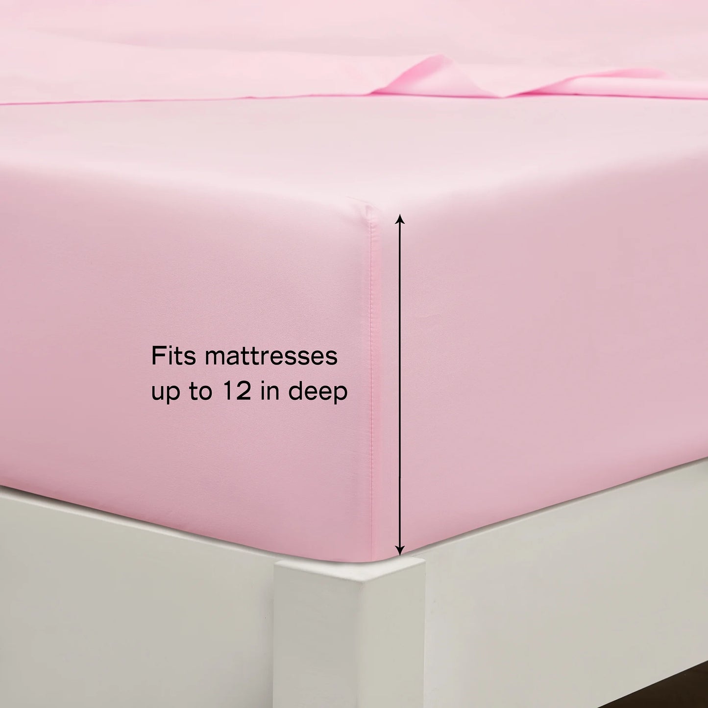 7-Piece Full Pink Wildflower Polyester Bedding Set for Girls