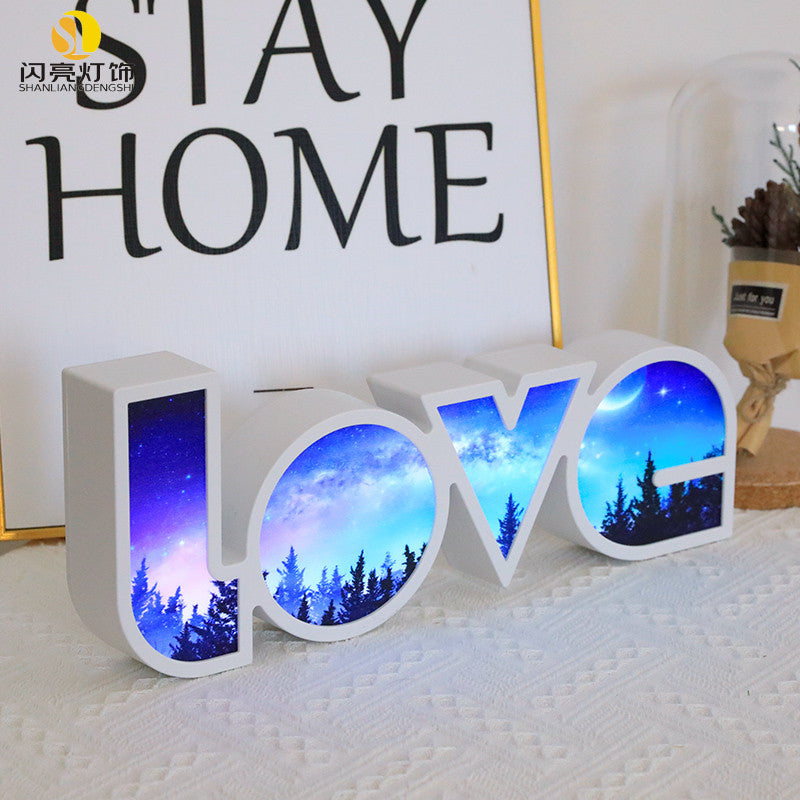 LED LOVE Light for Valentine's Day - Romantic Decor Gift for Girlfriend, Birthday, Wedding, and Party Celebrations