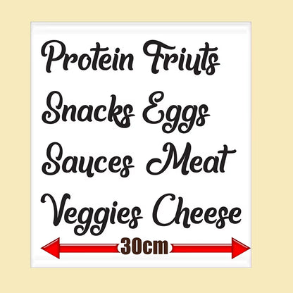Refrigerator Organization Vinyl Labels - Home Decor Stickers
