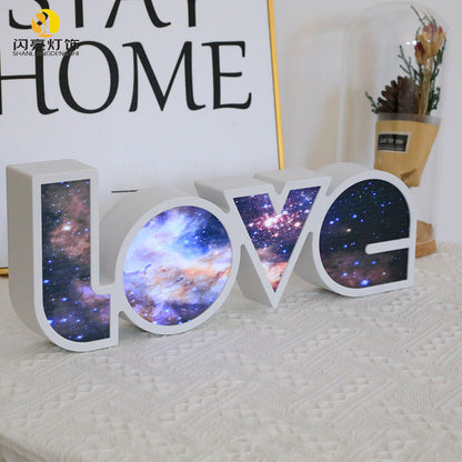 LED LOVE Light for Valentine's Day - Romantic Decor Gift for Girlfriend, Birthday, Wedding, and Party Celebrations