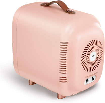Professional Skincare Mini Fridge - 5 Liter Compact Cosmetic Refrigerator (Pink)