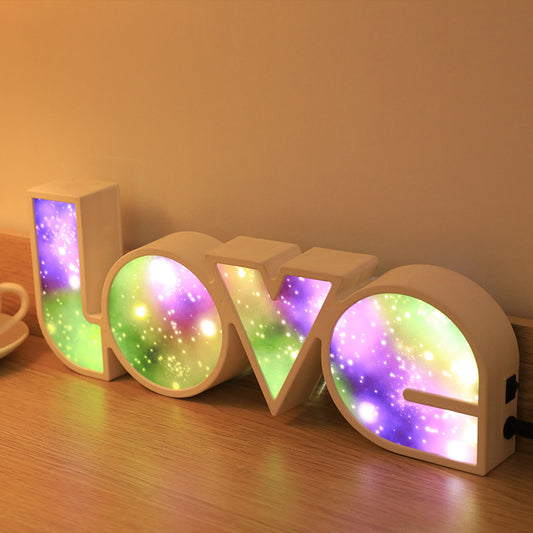 LED LOVE Light for Valentine's Day - Romantic Decor Gift for Girlfriend, Birthday, Wedding, and Party Celebrations